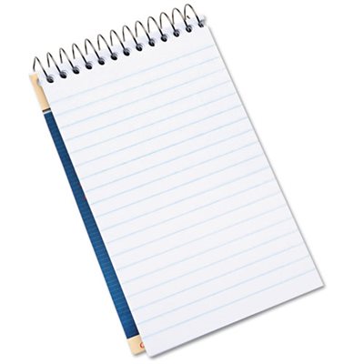 PAD, MINI MEMO, NARROW RULE, 3.25" X 5.5", WHITE, 50 SHEETS, DOZEN